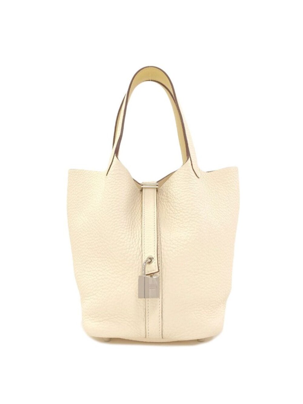 Hermes Picotin Lock PM Silver Handbag Taurillon